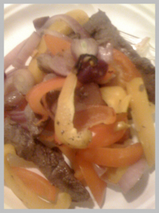 Steak and Peppers